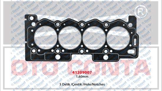 OTOCONTA 41209007 Silindir Kapak Conta 1.60mm (3 Delik) P106 P206 C3 Xsara 1.4 Kfx-Kfv(Tu3jp)  ####